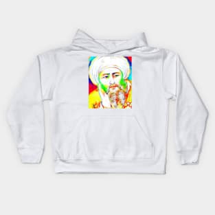 Averroes Colourful Portrait | Averroes Artwork 11 Kids Hoodie